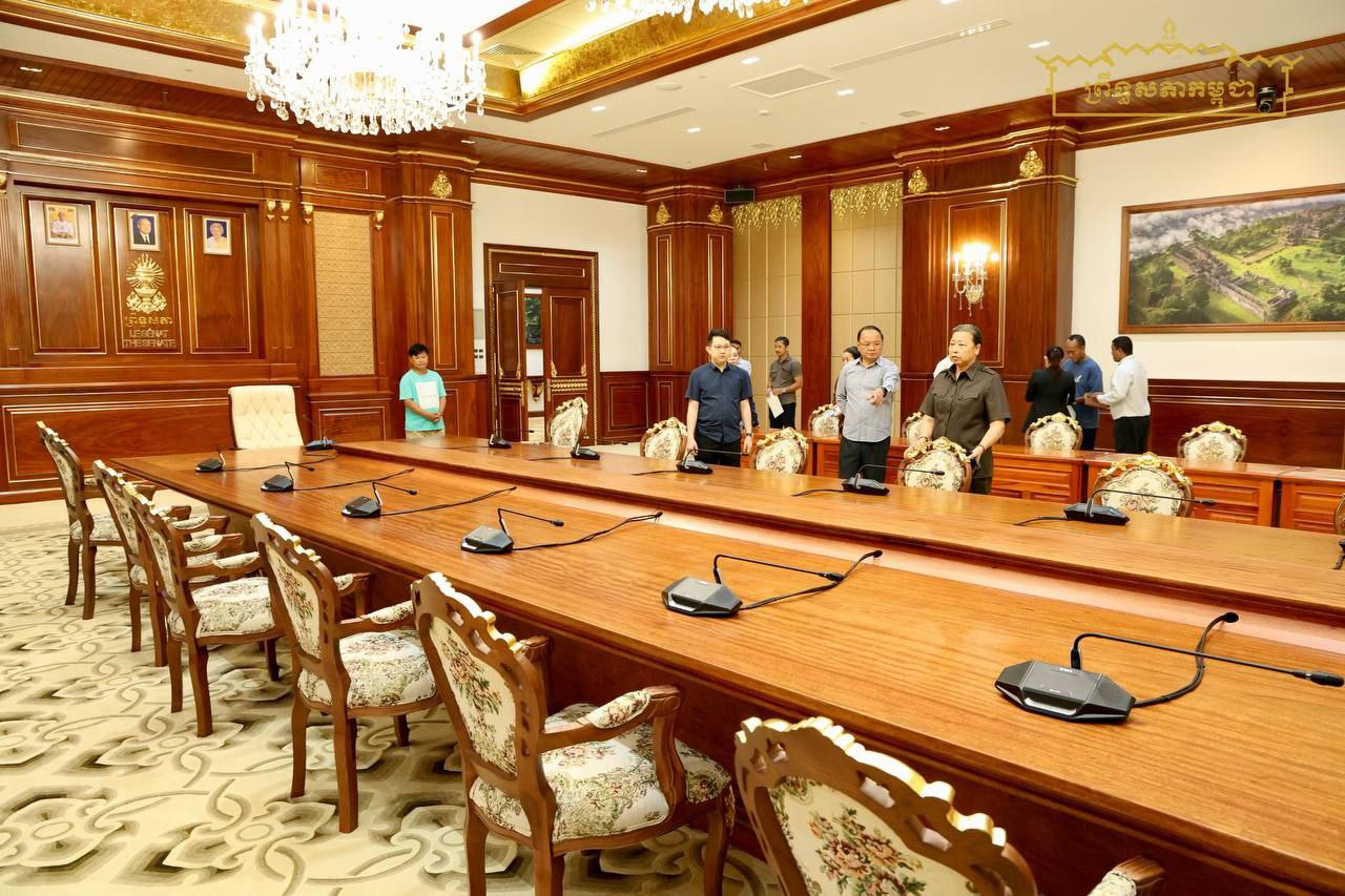 ឯកឧត្តម ខេង សិទ្ធិគុណ អញ្ជើញពិនិត្យទីកន្លែងត្រៀមរៀបចំទទួលដំណើរទស្សនកិច្ចផ្លូវការរបស់ឯកឧត្តមប្រធានព្រឹទ្ធសភាអ៉ីស្លាមប៉ាគីស្ថាន