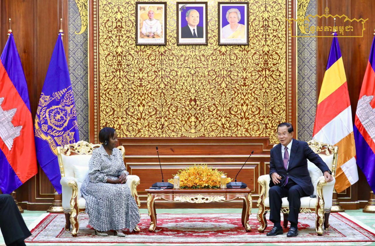 សម្តេចតេជោ ប្រមុខរដ្ឋស្តីទី អនុញ្ញាតឱ្យអគ្គលេខាធិការនៃអង្គការអន្តរជាតិហ្វ្រង់កូហ្វូនី ចូលជួបសម្តែងការគួរសម