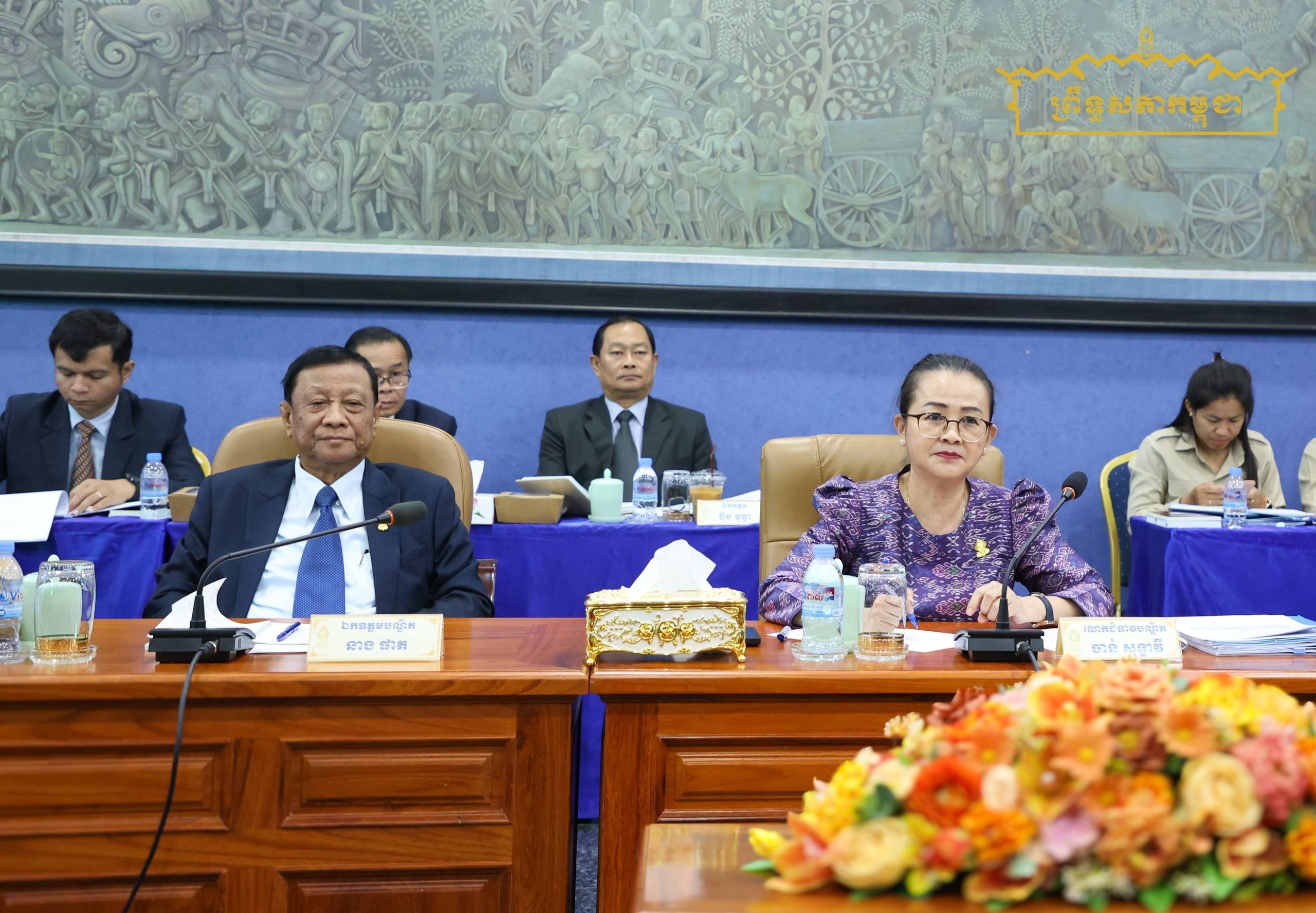 គណៈកម្មការទី៦ និងទី៤ព្រឹទ្ធសភា ប្រជុំជាមួយតំណាងរាជរដ្ឋាភិបាល ដើម្បីពិនិត្យសិក្សាលើសេចក្ដីព្រាងច្បាប់ស្តីពី ការប្រឆាំងការឆបោកតាមប្រព័ន្ធបច្ចេកវិទ្យា