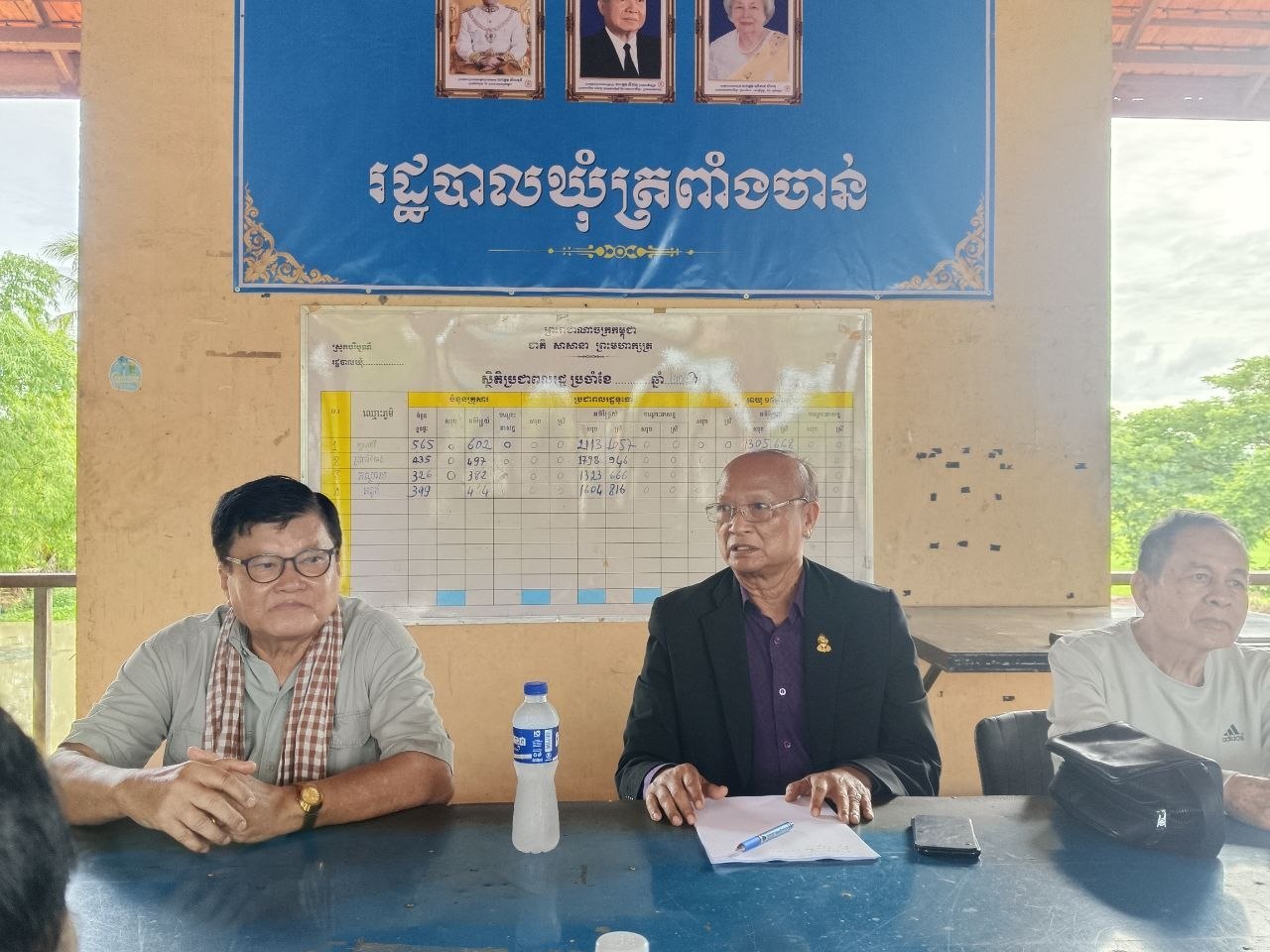ឯកឧត្តម សាយ បូរិន និងឯកឧត្តម អ៊‍ង លាងហួ អញ្ជើញចុះជួបសំណេះសំណាលជាមួយក្រុមប្រឹក្សាឃុំ ស្មៀន និងអាជ្ញាធរមូលដ្ឋាន នៃឃុំត្រពាំងចាន់ ស្រុកបរិបូរណ៍ ខេត្តកំពង់ឆ្នាំង