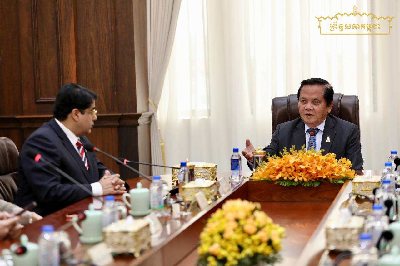 ឯកឧត្តម អ៊ុច បូររិទ្ធ ប្រធានស្តីទីព្រឹទ្ធសភា អនុញ្ញាតឱ្យឯកឧត្តម Ek Nath Dhakal អគ្គលេខាធិការ នៃសន្និសីទប្រធានសភា នៃអន្តរសភា (ISC) ចូលជួបសម្តែងការគួរសម និងពិភាក្សាការងារ