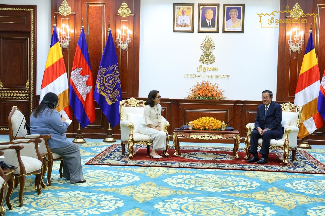 សម្តេចតេជោ ហ៊ុន សែន អនុញ្ញាតឱ្យឯកអគ្គរដ្ឋទូតហ្វីលីពីនប្រចាំកម្ពុជា ចូលជួបសម្តែងការគួរសម និងជម្រាបលា