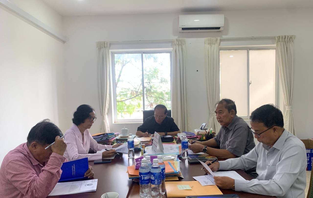 លោកជំទាវ មុំ សណ្តាប់ អញ្ជើញចូលរួមកិច្ចប្រជុំវាយតម្លៃលទ្ធផលសិក្សានៃការបណ្តុះបណ្តាលរបស់សិក្ខាកាម ទាំង៤ខណ្ឌ