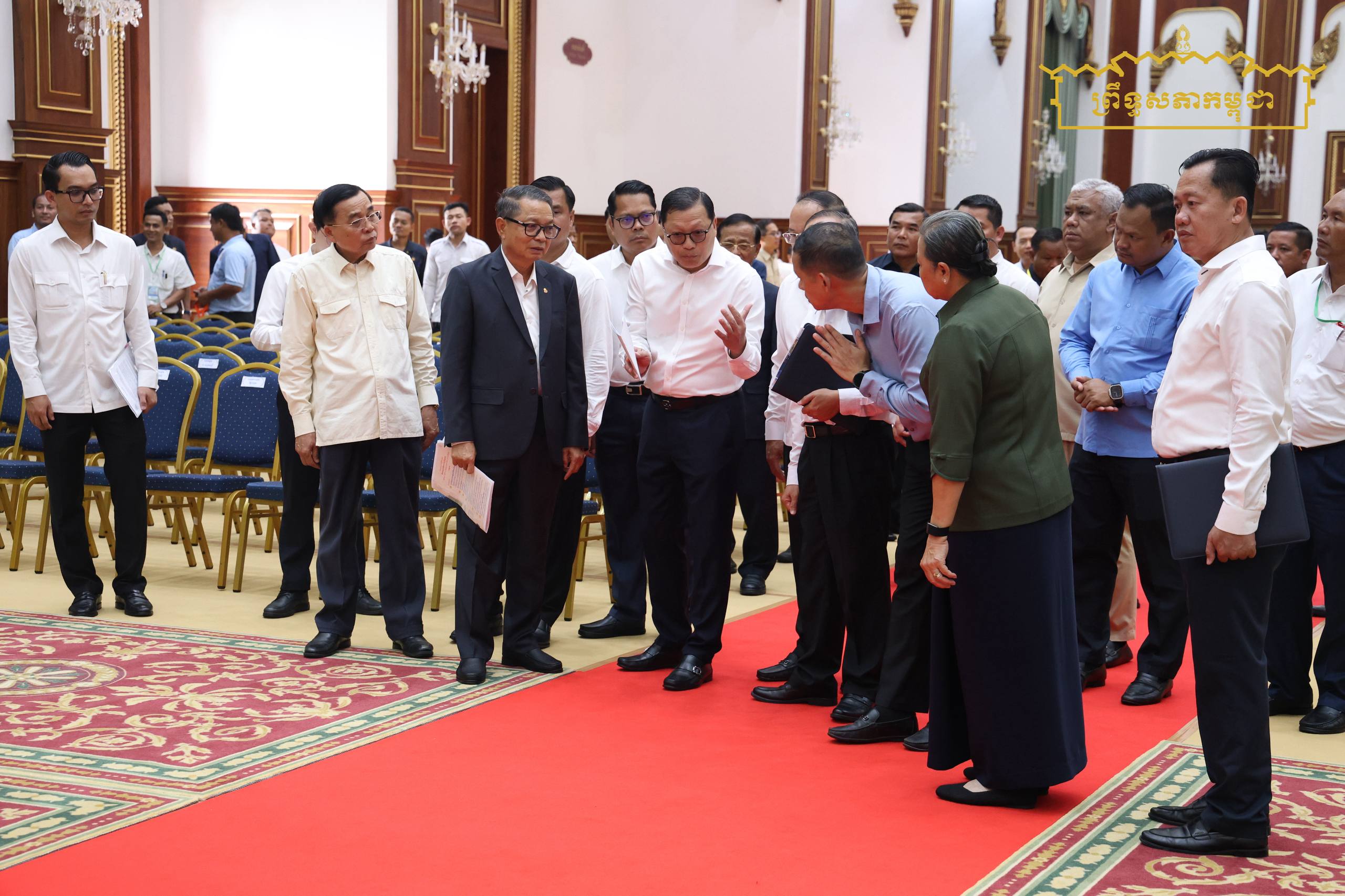 ឯកឧត្តម ឡាយ សំកុល អគ្គលេខាធិការព្រឹទ្ធសភា អញ្ជើញទទួលនិងអមដំណើរសម្តេចមហាមន្ត្រី គុយ សុផល ចុះពិនិត្យការរៀបចំព្រះរាជពិធីសម្ពោធ «វិមានសាមគ្គីភាពនៃព្រឹទ្ធសភា»