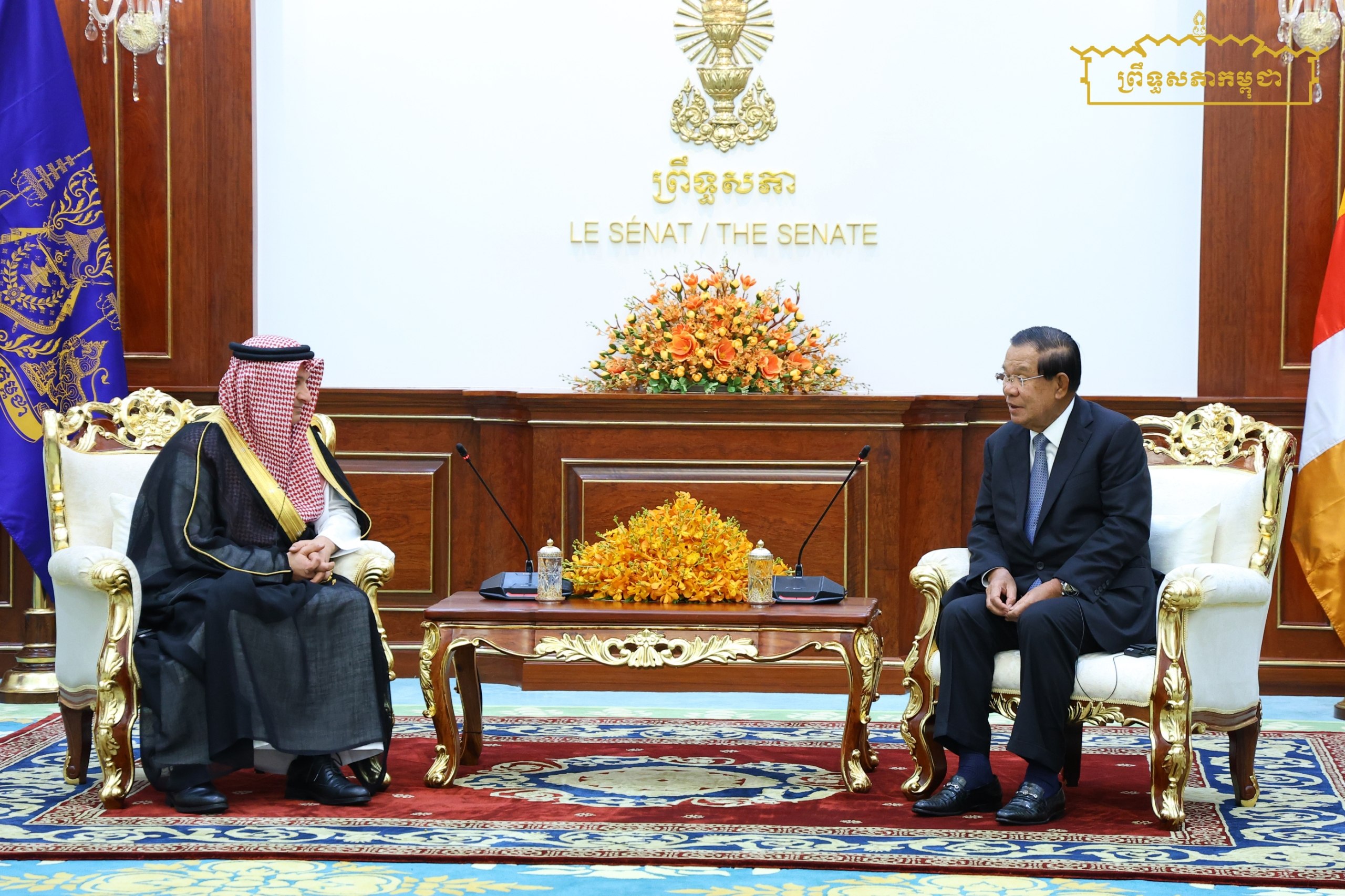 សម្តេចតេជោ ហ៊ុន សែន អនុញ្ញាតឱ្យឯកអគ្គរាជទូតអារ៉ាប៊ីសាអូឌីត ប្រចាំកម្ពុជា (ថ្មី) ចូលជួបសម្តែងការគួរសម
