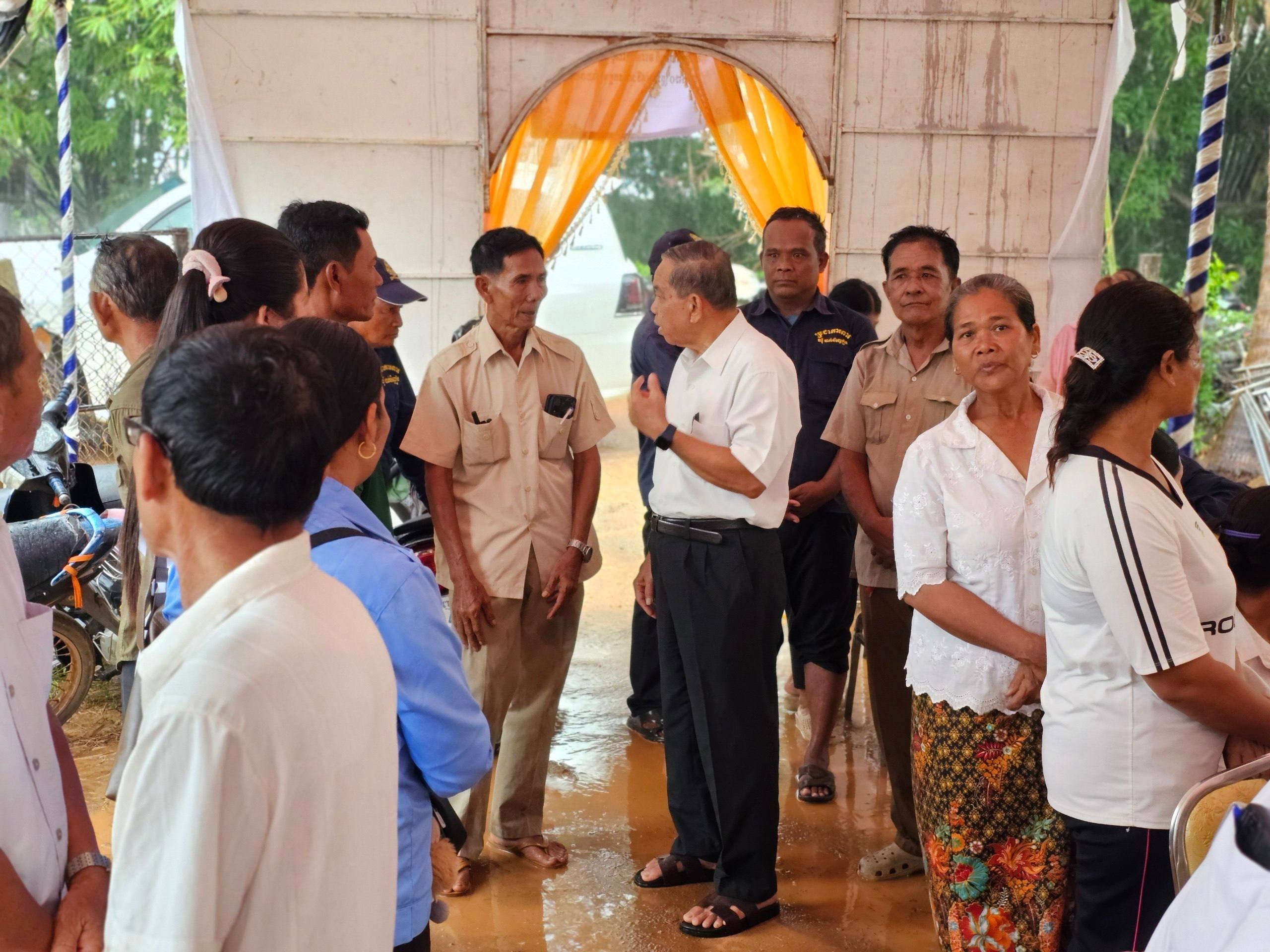 ឯកឧត្តម ញ៉ូវ សុង អញ្ជើញគោរពវិញ្ញាណក្ខន្ធសពលោក ជួប ឌិន មេឃុំបាក់ចិញ្ចៀន ស្រុកភ្នំក្រវាញ​