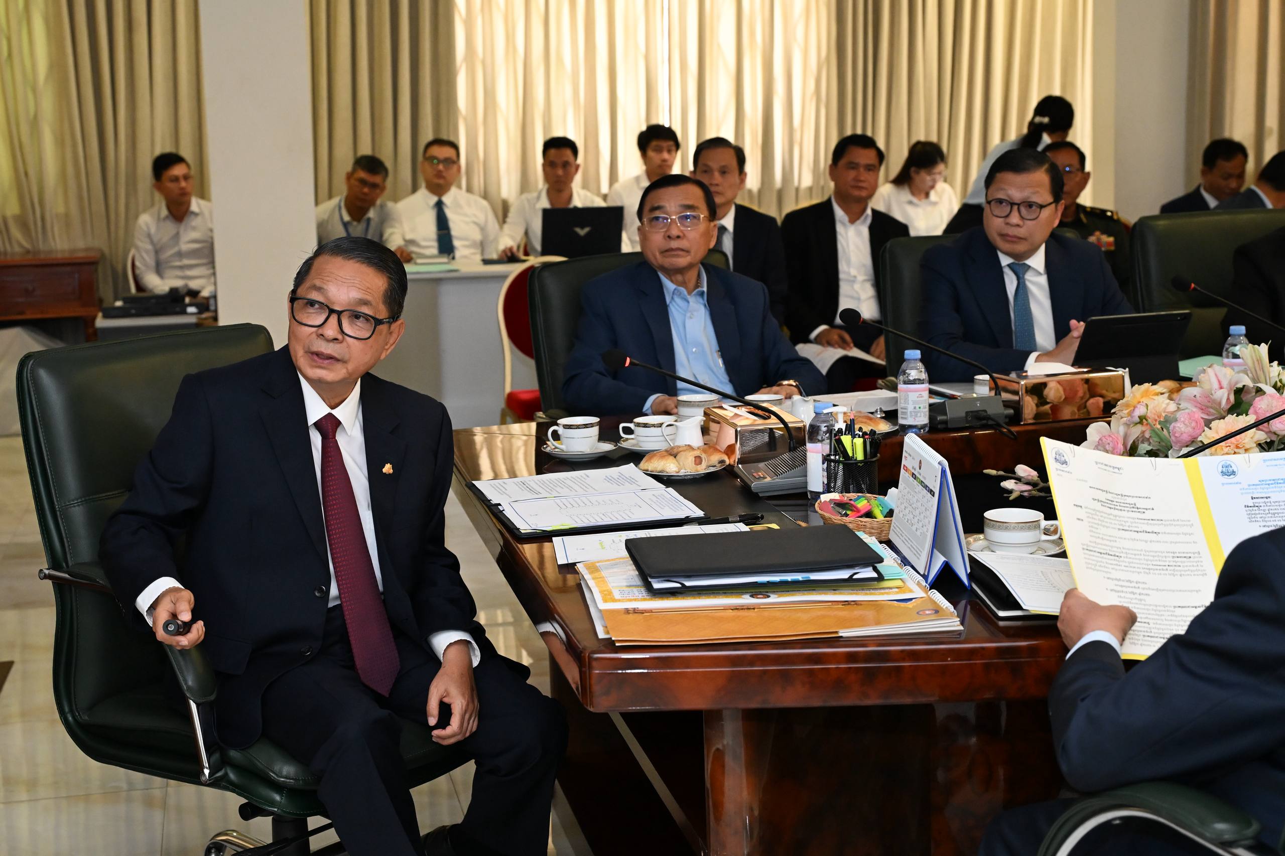 ឯកឧត្តម ឡាយ សំកុល អគ្គលេខាធិការព្រឹទ្ធសភា អញ្ជើញចូលរួមក្នុងកិច្ចប្រជុំពិភាក្សាស្តីពីការត្រៀមរៀបចំទទួល និងជូនដំណើរគណៈប្រតិភូជាន់ខ្ពស់នៃសាធារណរដ្ឋសហភាពមីយ៉ាន់ម៉ា